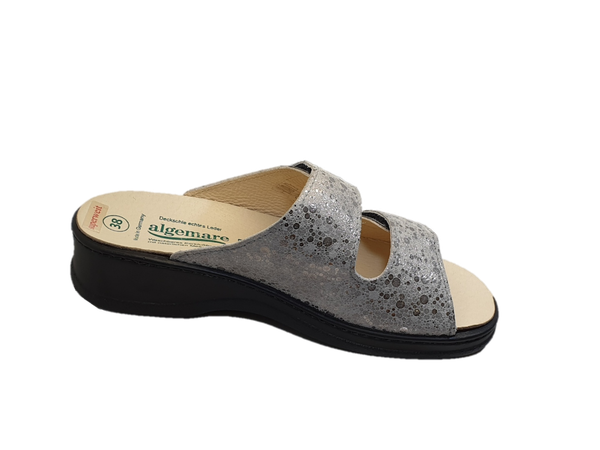 Pantolette Superweit 4446-9926 steel Nappino-mineral